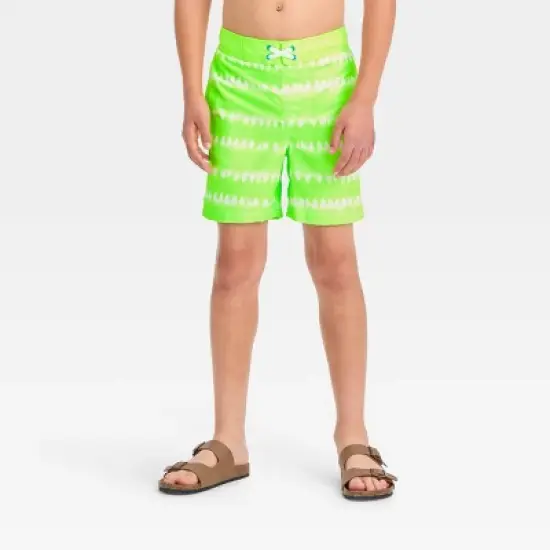  Boys' Striped Swim Shorts - Cat & Jack&trade; Lime Green image {3}