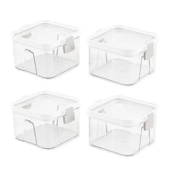 SharpChef Airtight Food Storage Container with Easy locking lid, Leakproof, Storage For Nuts, Coffee, Beans, Candy, BPA-Free - 420ml/0.4L/14oz. image {5}