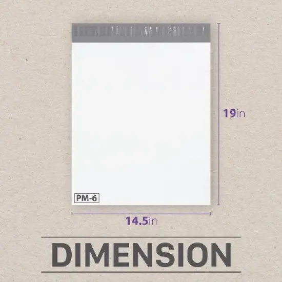 Fosmon 14.5" x 19", Self-Seal Tear-Proof Polyethylene Mailers image {2}