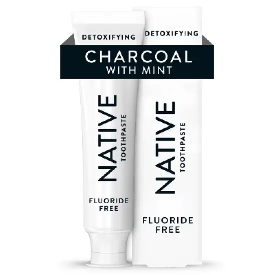Native Premium Detoxifying Charcoal with Mint Fluoride Free Toothpaste - 4.1oz image {10}