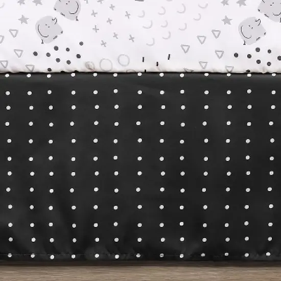 The Peanutshell Preston Black & White Crib Bedding Set, 4pc to 12 Pc image {6}