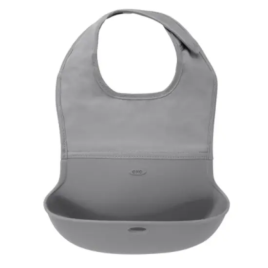OXO Tot Roll Up Bib - 2pk - Gray/Navy image {2}