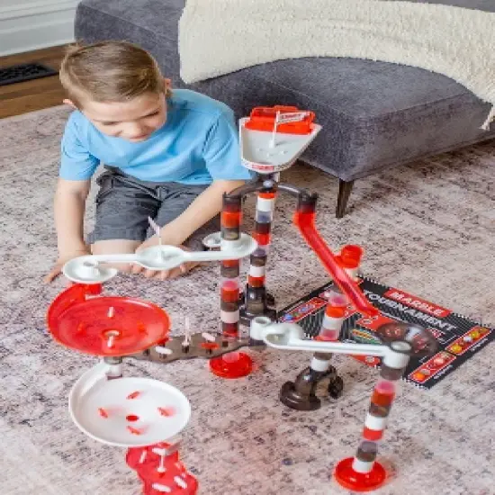 Marble Genius Marble Run Racing Set - 200 Complete Pieces image {3}