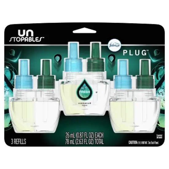 Febreze Unstopables Odor-Fighting Plug Air Freshener - Fresh - 0.87 fl oz image {8}