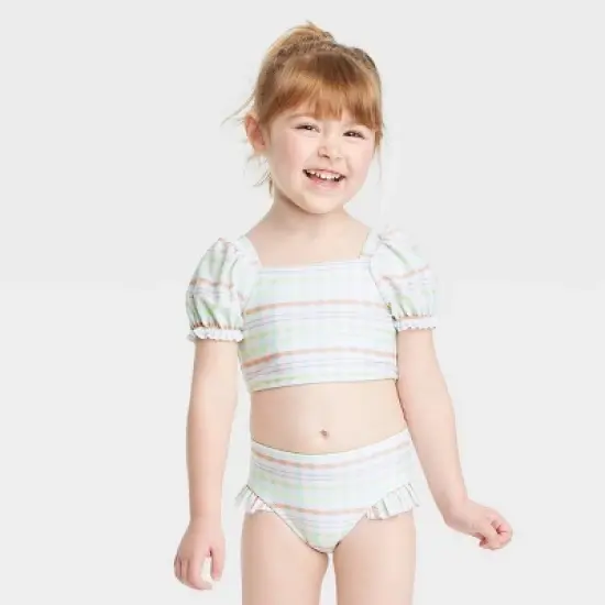 Toddler Girls' 2pc Plaid Bikini Set - Cat & Jack&trade; image {3}