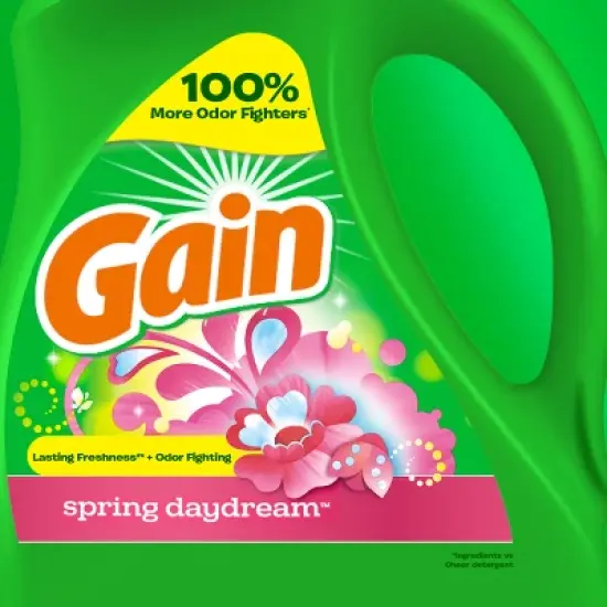 Gain Liquid Laundry Detergent - Spring Daydream - 144oz image {9}