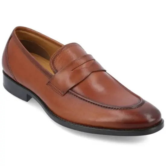 Thomas & Vine Bishop Medium and Wide Width Apron Toe Penny Loafer image {11}