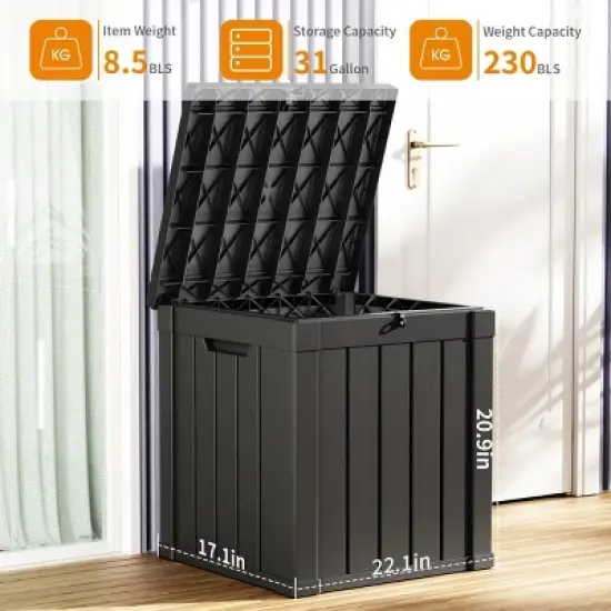 Chic Crate-50 Gallon Plastic Deck Box image {4}