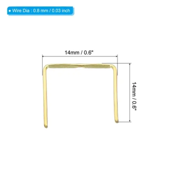 Unique Bargains Bowtie Copper Clip for Fastening Chandelier Crystal Lamp 230 Pcs image {1}