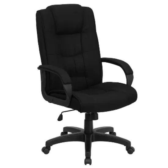 Emma and Oliver High Back Multi-Line Stitch Executive Swivel Office Chair with Arms image {13}