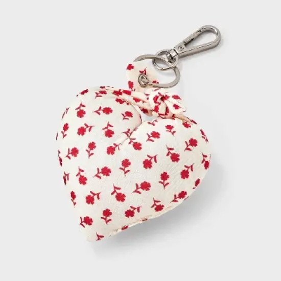 Girls' Heart Shaped Bag Charm - art class&trade; Red image {1}