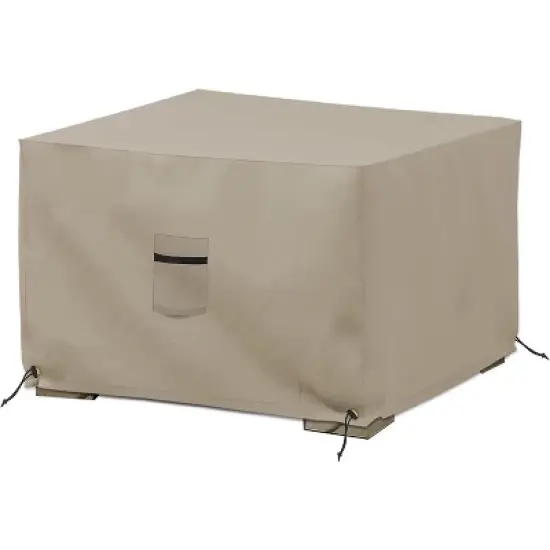 Covers&All Square Ottoman Cover, 12 oz Waterproof & UV-resistant image {7}