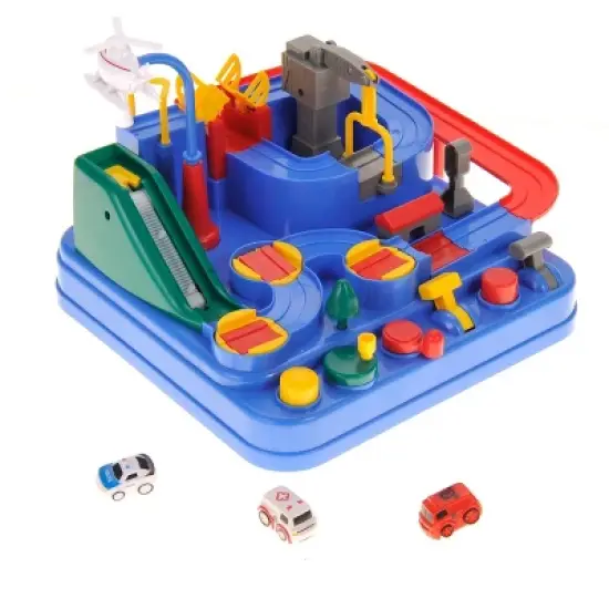 Insten Race Track Vehicle Obstacle Course and Puzzle Playset Toys For Kids Birthday Gift image {5}