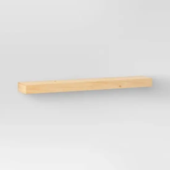 36" Floating Wood Shelf - Threshold&trade; image {4}