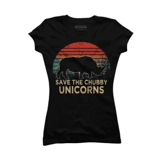 Junior's Design By Humans rhino By ZeusSE T-Shirt image {3}