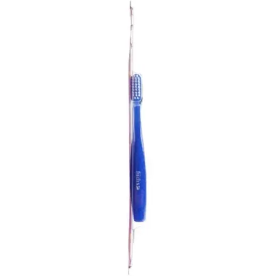 Fuchs Soft Medoral Junior Nylon Bristle Toothbrush Blue - 12 ct image {4}