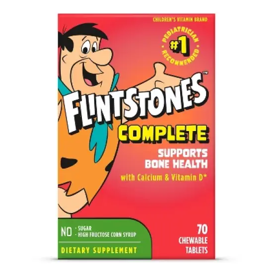 The Flintstones Complete Chewable Kids Vitamins - Fruit Flavors - 70ct image {10}