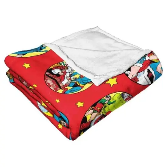 Warner Bros. Justice League Heroic Holiday Helpers Silk Touch Throw Blanket 50x60 Inches image {3}
