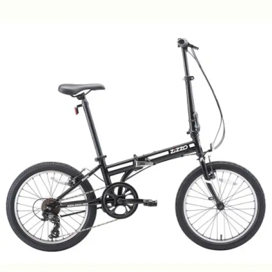 ZiZZO Ferro 7-Speed Steel 20" Folding Bike - Black image {3}