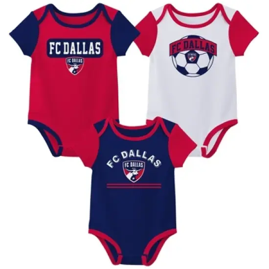 MLS FC Dallas Infant Boys' 3pk Bodysuit image {4}