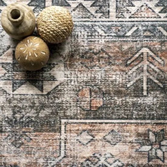 nuLOOM Bowie Machine Washable Pattern Area Rug image {5}