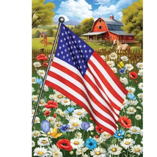 Briarwood Lane Summer Garden Flag 12x18 For Outdoor American Flower Field For Summer Garden Flag Flags For Outside image {4}