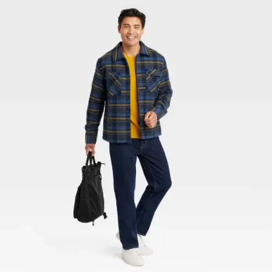 Men's Plaid Woven Shirt Jacket - Goodfellow & Co&trade; image {2}