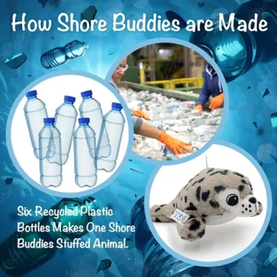 Sammy The Seal 12" Stuffed Plush Toy w/ Authentic Animal Sounds image {3}