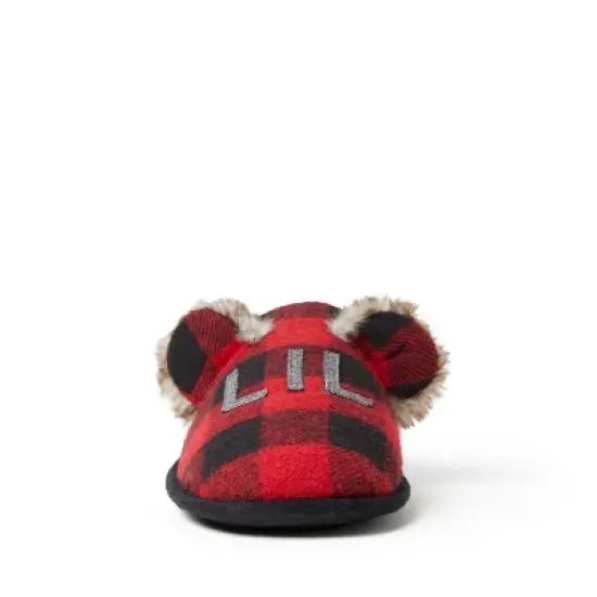 Dearfoams Men's Buffalo Check Lil Bear image {2}