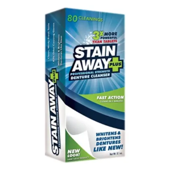 Stain Away Plus Denture Cleaner Professional Strength 8.1 oz image {2}