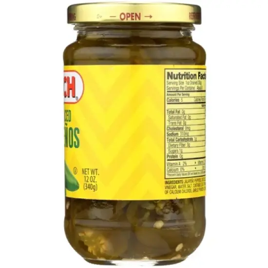 Hatch Nacho Sliced Jalapenos - Case of 12/12 oz image {4}