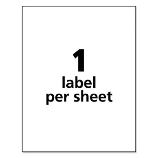 Avery Durable Permanent ID Labels with TrueBlock Technology, Laser Printers, 8.5 x 11, White, 50/Pack image {5}