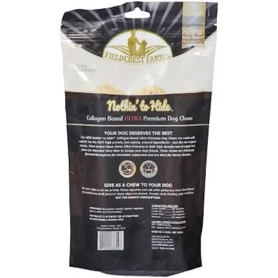 Fieldcrest Farms Nothin' to Hide 9" Knotted Chicken Flavor Bone Ultra Premium Dog Chews - 15.1 oz(Count of 2) image {1}