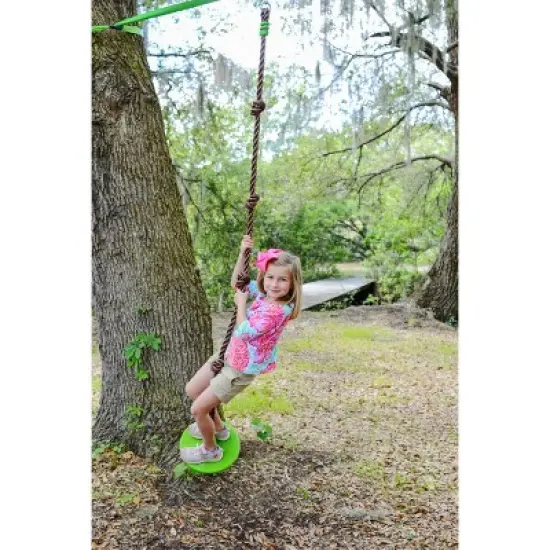 Flybar Swurfer Disco Disc Swing with 8' Climbing Rope image {7}