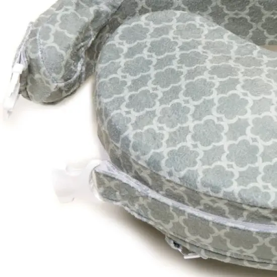 My Brest Friend Deluxe Nursing Pillow - Flower Key Gray image {1}