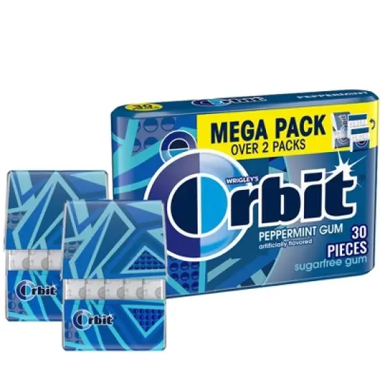 Orbit Gum Sugar-Free Peppermint Chewing Gum - 30ct image {9}