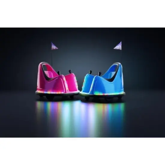 Bumper Buddy Electric Rechargeable Bumper Car for Kids &ndash; 360&deg; Spin, Multi-Color Lights, Music, and Remote Controll image {8}