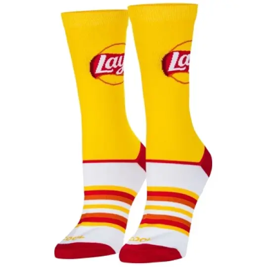 Cool Socks, Frito Lay Ruffle Chips Snack Socks, Fun Novelty Gift for Men & Women image {5}