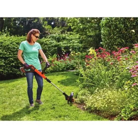 Black & Decker 20V MAX Cordless Lithium-Ion EASYFEED 2-Speed 12" String Trimmer/Edger Kit image {3}