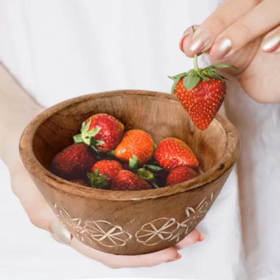 Mela Artisans Suru Valley Mangowood Bowls image {5}
