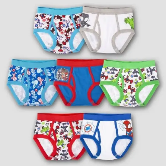 Toddler Boys' 7pk Marvel Classic Briefs - Colors May Vary image {6}