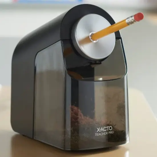 X-ACTO TeacherPro Electric Pencil Sharpener with Auto Adjust Dial and SafeStart Motor image {1}