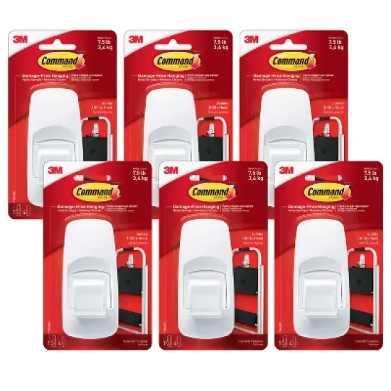 3M&reg; Command&trade; Jumbo Utility Hook, Pack of 6 image {1}