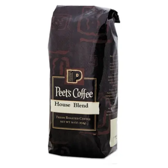 Peet's Coffee & Tea Bulk Coffee, House Blend, Ground, 1 lb Bag image {2}