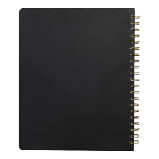 russell+hazel 2023 Planner 9.125"x11.25" Weekly Spiral Bound Black Vegan Leather image {4}