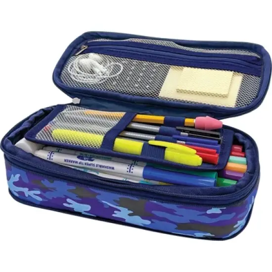 Teacher Created Resources&reg; Blue Camo Pencil Case image {2}