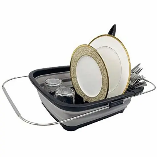 SAMMART 8L (2.11Gallons) Expandable Collapsible Dish Drainer image {3}