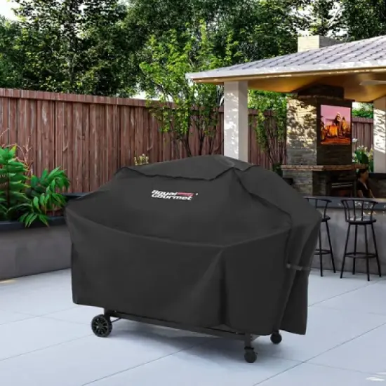 RoyalGourmet 2-Burner Gas and Charcoal Combo Grill with Cover ZH3002CTG Black image {9}