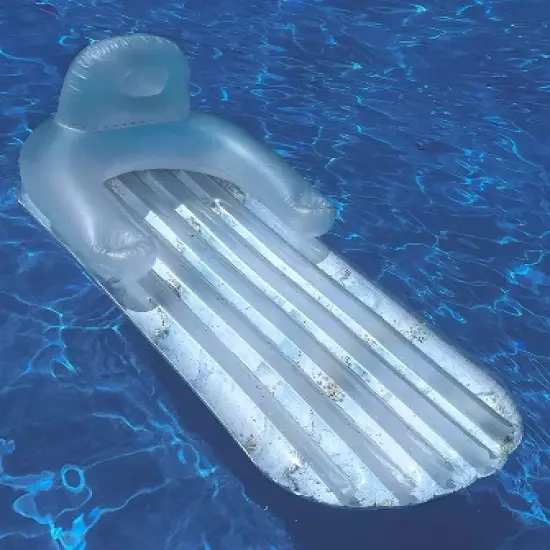 Galvanox Inflatable Water Lounger Floating Chair with Build In Headrest, Armrest and Drink Holder - Great Tanning and Relaxing Pools, Lakes & More image {8}