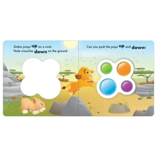 Disney Baby: Bouncy Day! Push & Pop - by  Pi Kids (Board Book) image {2}